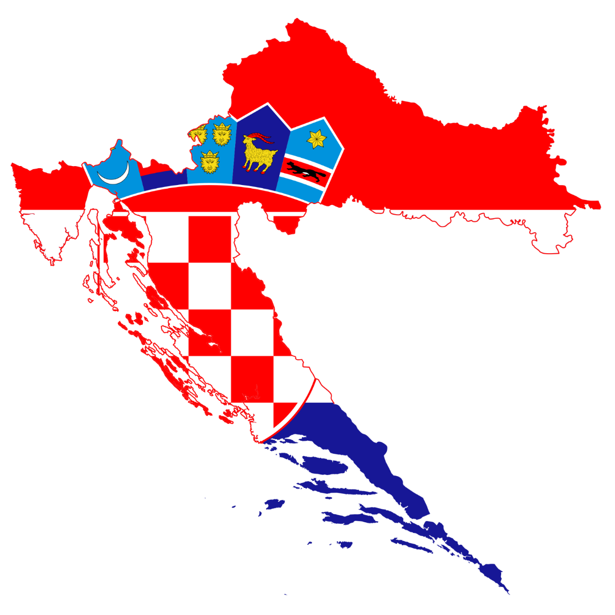 Karta Hrvatske - interaktivna satelitska karta Hrvatske